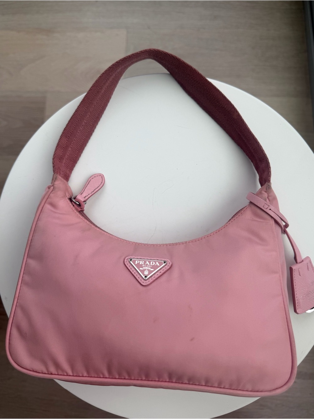 Prada Pink Nylon Shoulder Bag